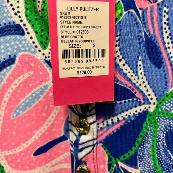 Lilly Pulitzer Reema Sleeveless Polo Dress Small NWT - Picture 3 of 4